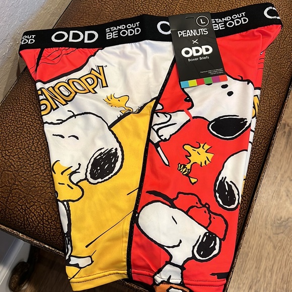 Odd Boxer Briefs Charlie Brown’s Snoopy Premium Men’s Lightweight Underwear! - Picture 5 of 6